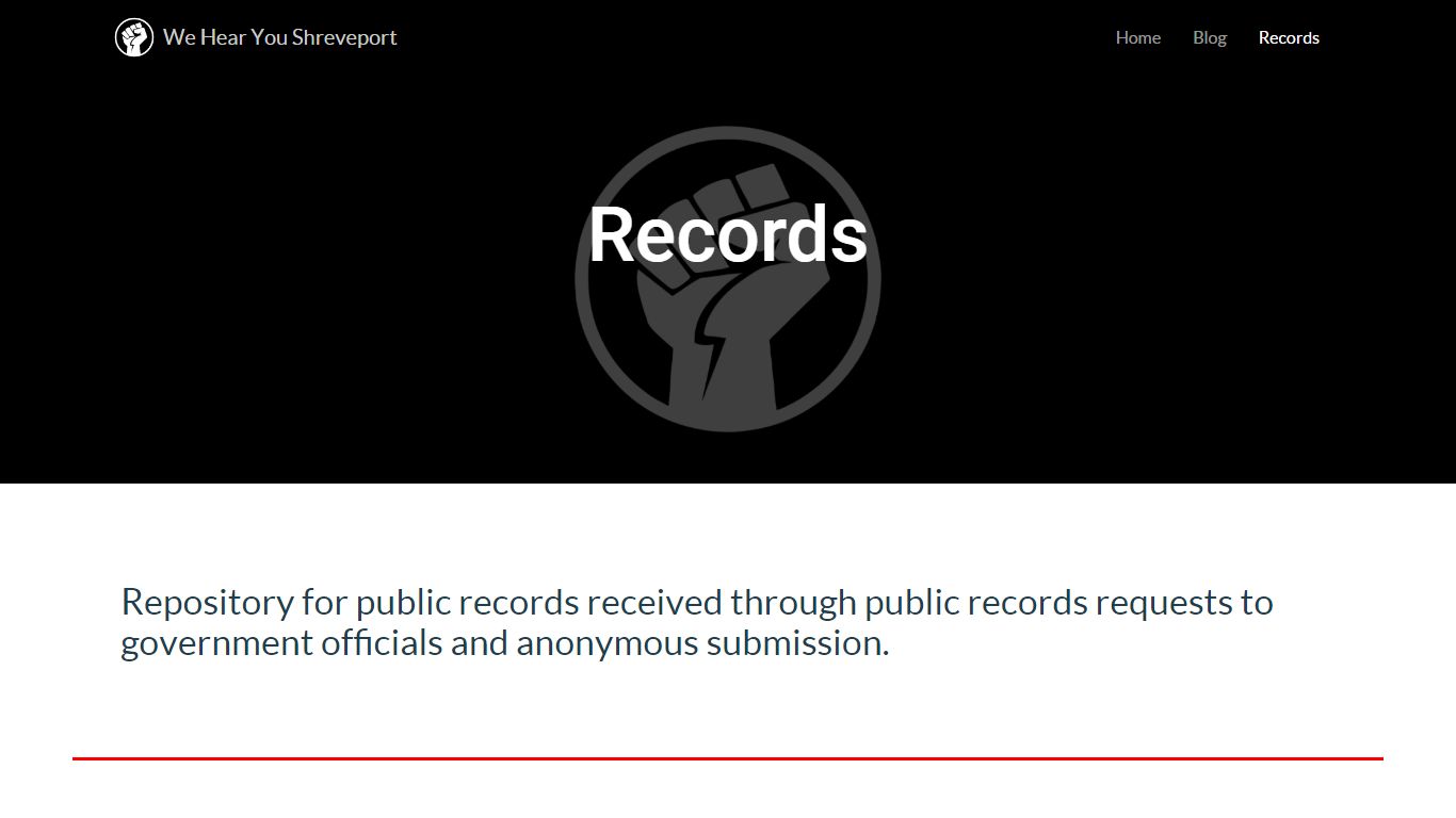 We Hear You Shreveport - Records